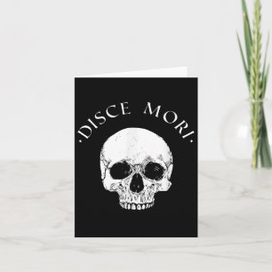 Tarjeta Cita de estofilia disce Mori Skull Stoicism