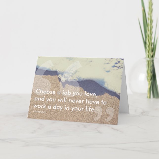 Tarjeta cita de éxito confuciano (Anverso)