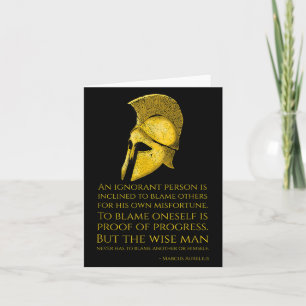 Tarjeta Cita de Filosofía Estólica de Marcus Aurelius - Ro