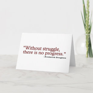 Tarjeta Cita de Frederick Douglas