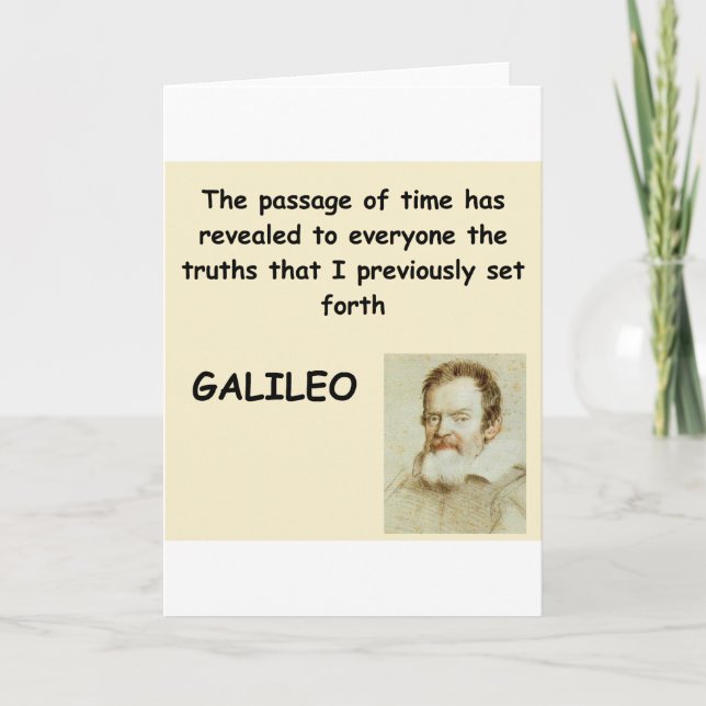 Tarjeta cita de galileo (Anverso)