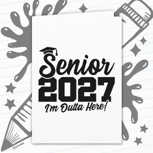 Tarjeta Cita de graduación de la promoción de 2027