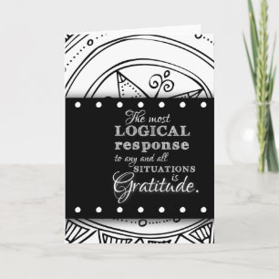 Tarjeta Cita de gratitud Arte Mandala de bendición inspira