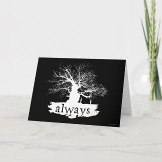 Tarjeta Cita de Hechizo de Harry Potter | Silueta de Siemp