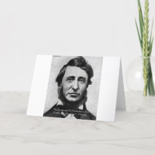 Tarjeta Cita de Henry David Thoreau