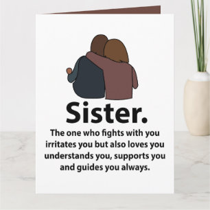 Tarjeta Cita de Hermandad Amor de Hermana