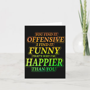 Tarjeta Cita de humor sarcástico ofensivo divertido ingeni