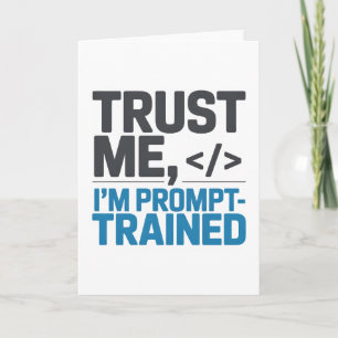 Tarjeta Cita de IA Entrenada con Prompt Confía en Mí