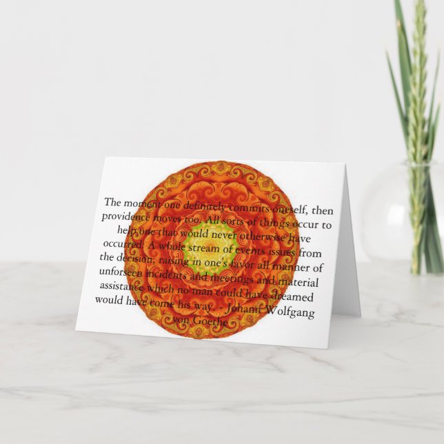 Tarjeta CITA de Johann Wolfgang von Goethe (Anverso)