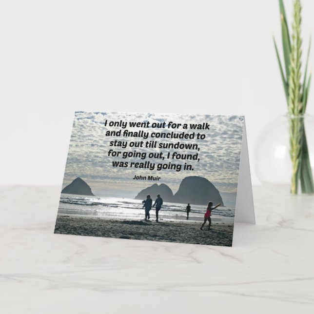 Tarjeta Cita de John Muir (Anverso)