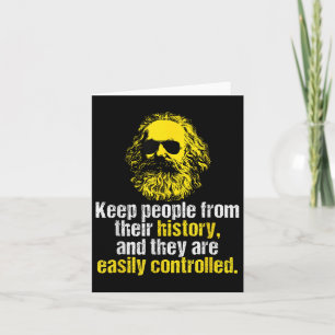 Tarjeta Cita de Karl Marx Divertida Partido Socialista Dsa