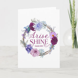 Tarjeta Cita De La Biblia Arise Y Shine Isaiah 60 1
