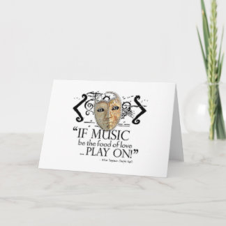 Tarjeta Cita de la música de la noche de Reyes
