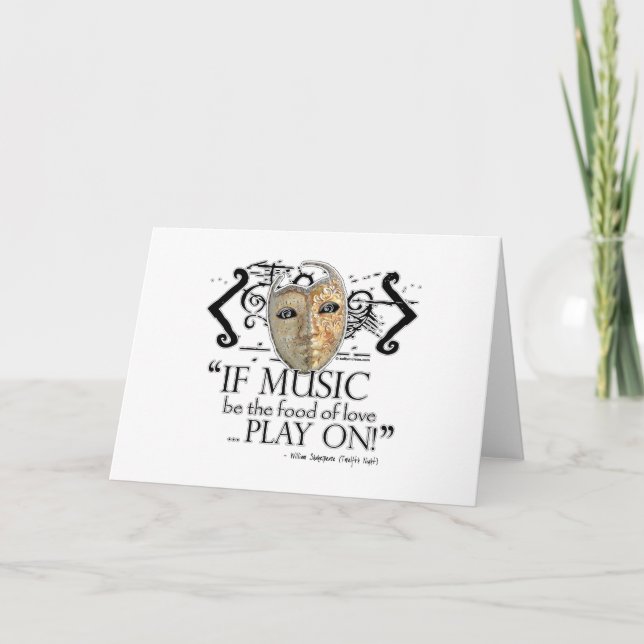 Tarjeta Cita de la música de la noche de Reyes (Anverso)