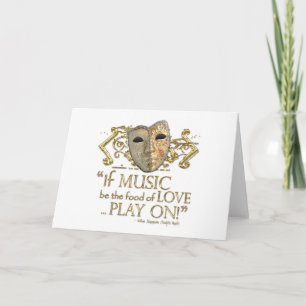 Tarjeta Cita de la música de la noche de Reyes (versión