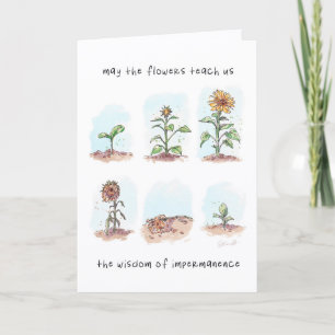 Tarjeta Cita de las flores