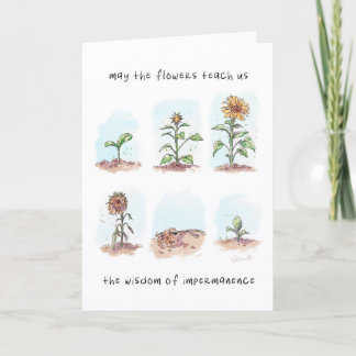 Tarjeta Cita de las flores