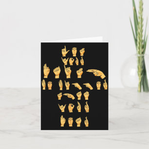 Tarjeta Cita de Lengua de Señas Americana - Que Tu Fe Sea 