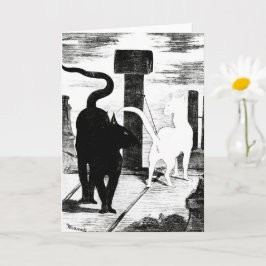 Tarjeta Cita de los gatos - Édouard Manet - Arte de gatos