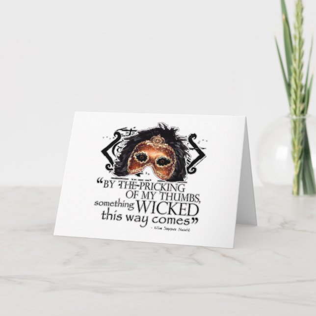 Tarjeta Cita de Macbeth (Anverso)