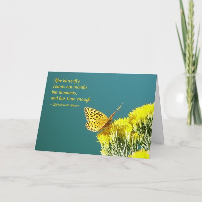 Tarjeta Cita de mariposa (Anverso)