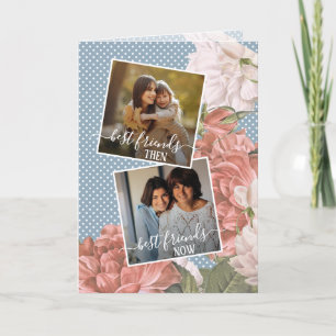 Tarjeta Cita de mejores amigos de foto personalizada Prima