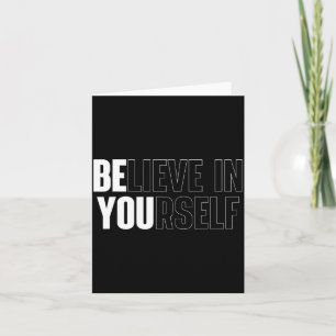 Tarjeta Cita de motivación de creencia Inspirador positivo