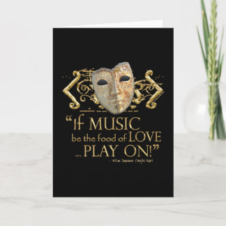 Tarjeta Cita de Música de Noche de Reyes (Versión Dorada)