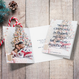 Tarjeta Cita de Navidades reconfortantes con foto superpue