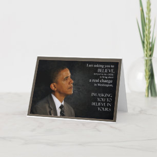 Tarjeta Cita de Obama