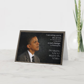 Tarjeta Cita de Obama
