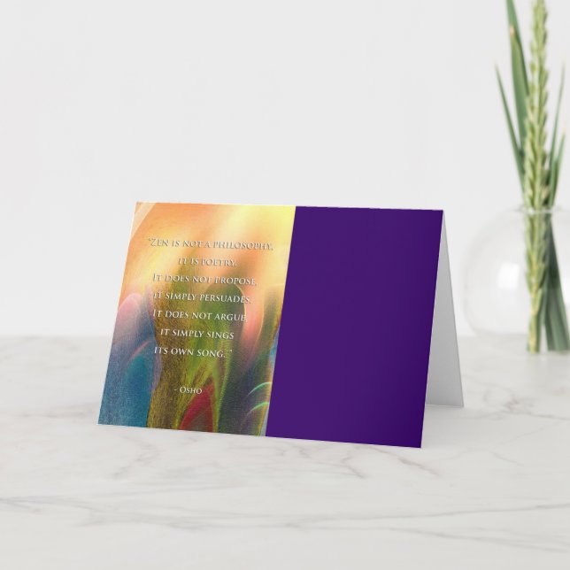 Tarjeta Cita de Osho Zen (Anverso)