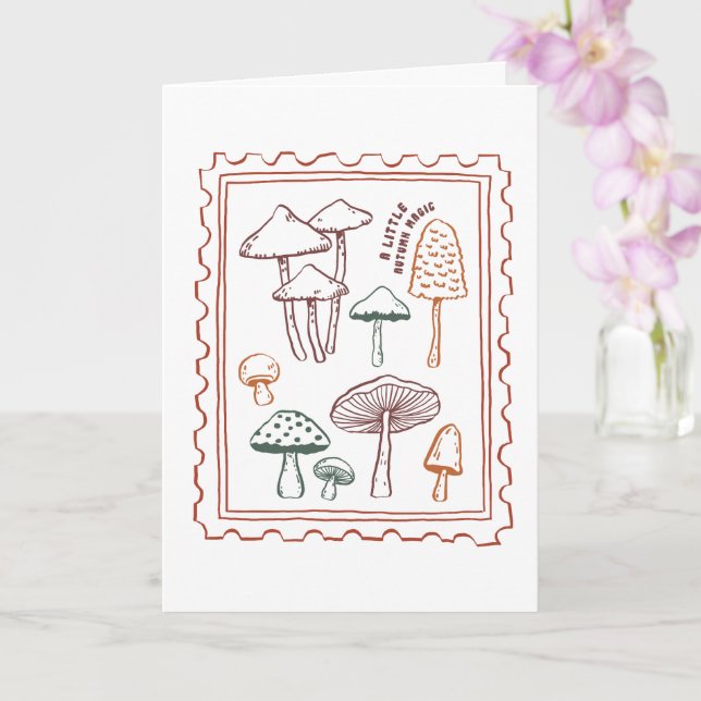 Tarjeta Cita de Otoño  (Orquídea)