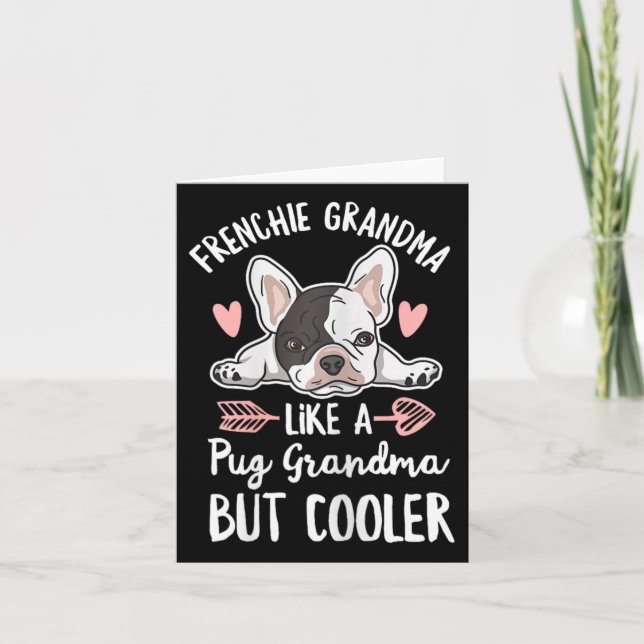Tarjeta Cita de perro para tu abuela francesa (Anverso)