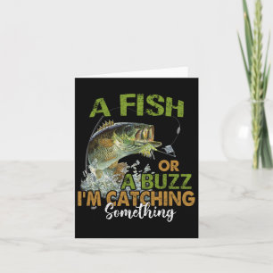 Tarjeta Cita De Pesca Divertida Un Pescado O Un Buzz Que E