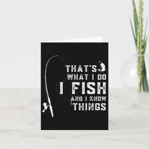 Tarjeta Cita De Pescado Graciosa Que Es Lo Que Hago Y Sé L