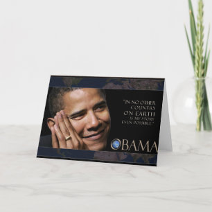 Tarjeta Cita de presidente Obama