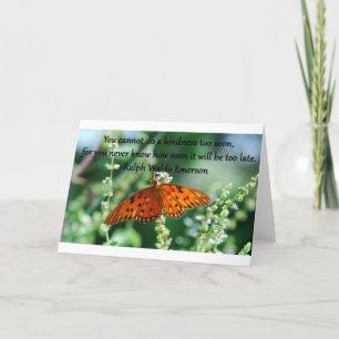 Tarjeta Cita de Rafael Emerson. Usted no puede hacer una