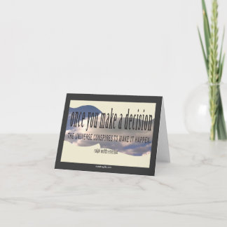 Tarjeta Cita de Ralph Waldo Emerson