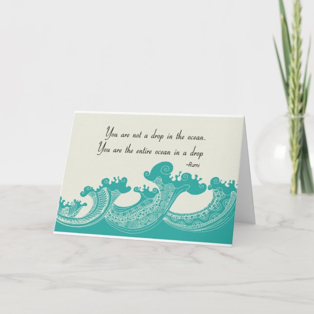 Tarjeta cita de Rumi Ocean (Anverso)