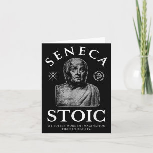 Tarjeta Cita de Seneca "en imaginación" estoicismo