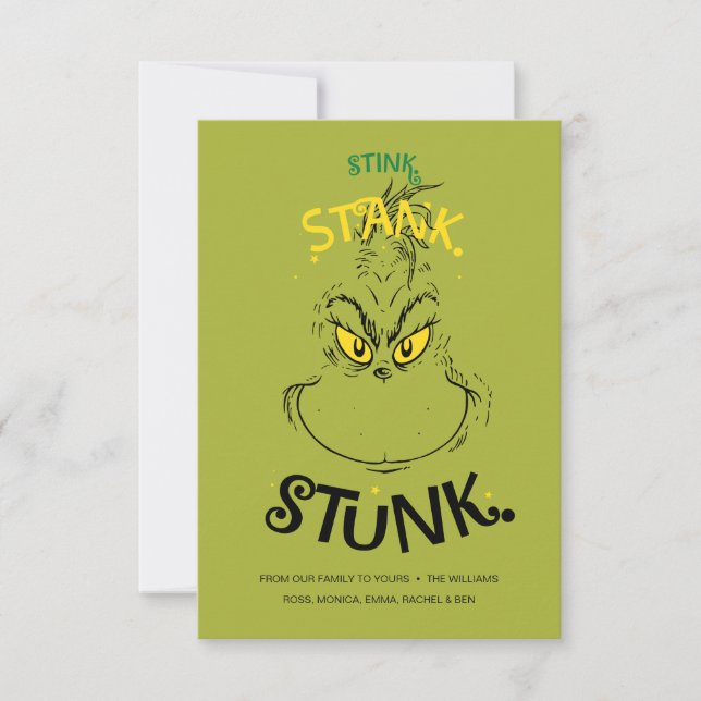Tarjeta Cita de Señor Grinch Stink Stank Stunk (Anverso)