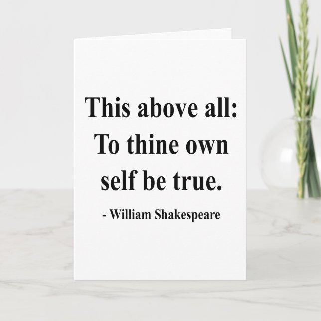 Tarjeta Cita de Shakespeare 8a (Anverso)