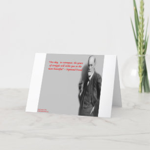 Tarjeta Cita de Sigmund Freud famosa "Struggle"