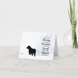 Tarjeta Cita de simpatía por perro mascota - Condolencia p