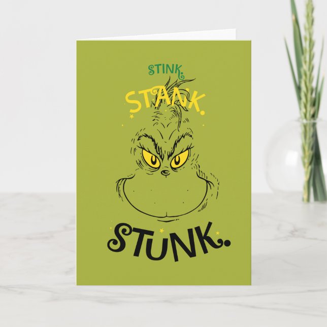 Tarjeta Cita de Stink Stank Stunk Mister Grinch (Anverso)