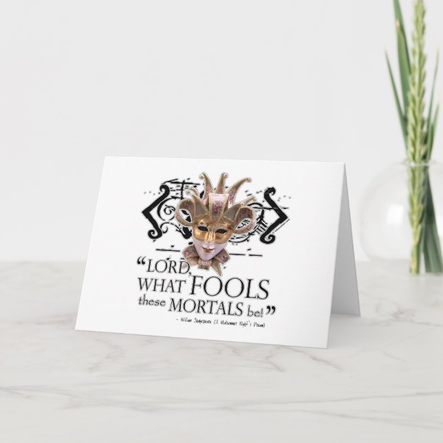 Tarjeta Cita de sueño de la noche del verano (Anverso)