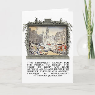 Tarjeta Cita de Thomas Jefferson: Tiranía en el gobierno