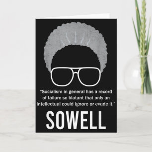 Tarjeta Cita de Thomas Sowell sobre socialismo Mes de la H