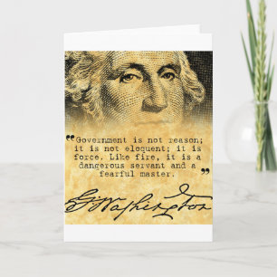 Tarjeta Cita de Washington - gobierno
